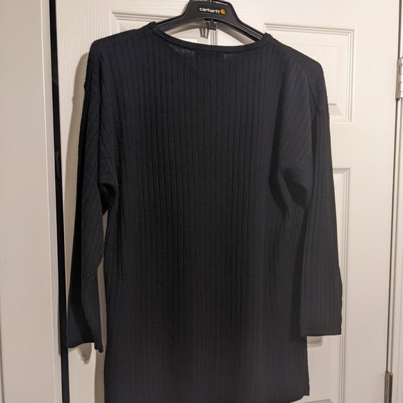 Express Women's size large Tricot long sleeve black sweater - Picture 3 of 3